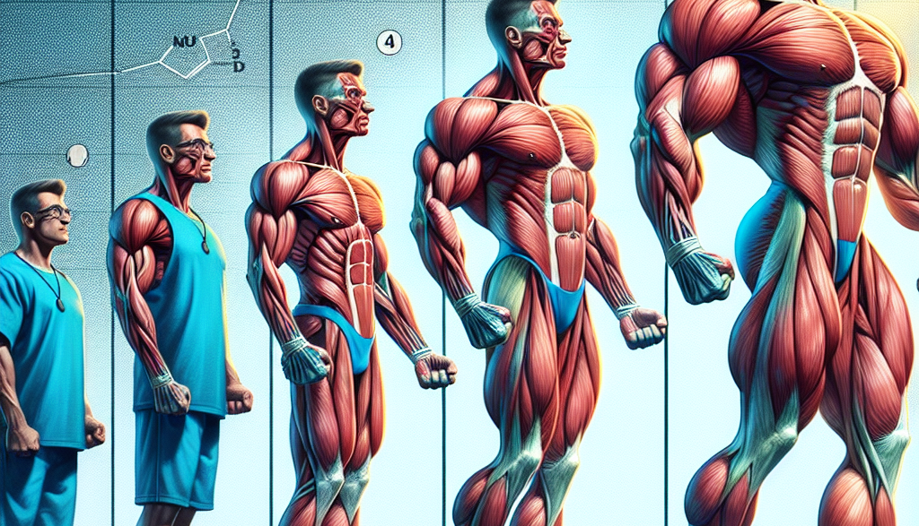 Muskelreifung nach einer Kur mit Dianabol