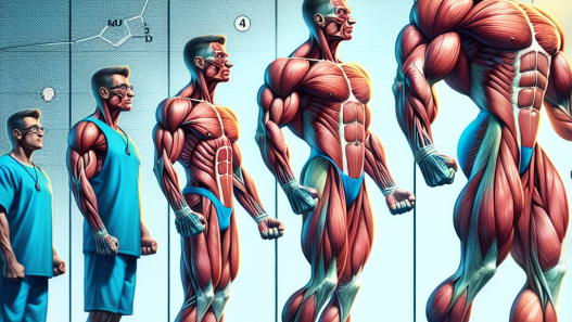 Muskelreifung nach einer Kur mit Dianabol