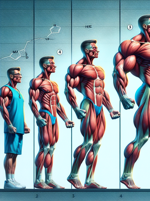 Muskelreifung nach einer Kur mit Dianabol